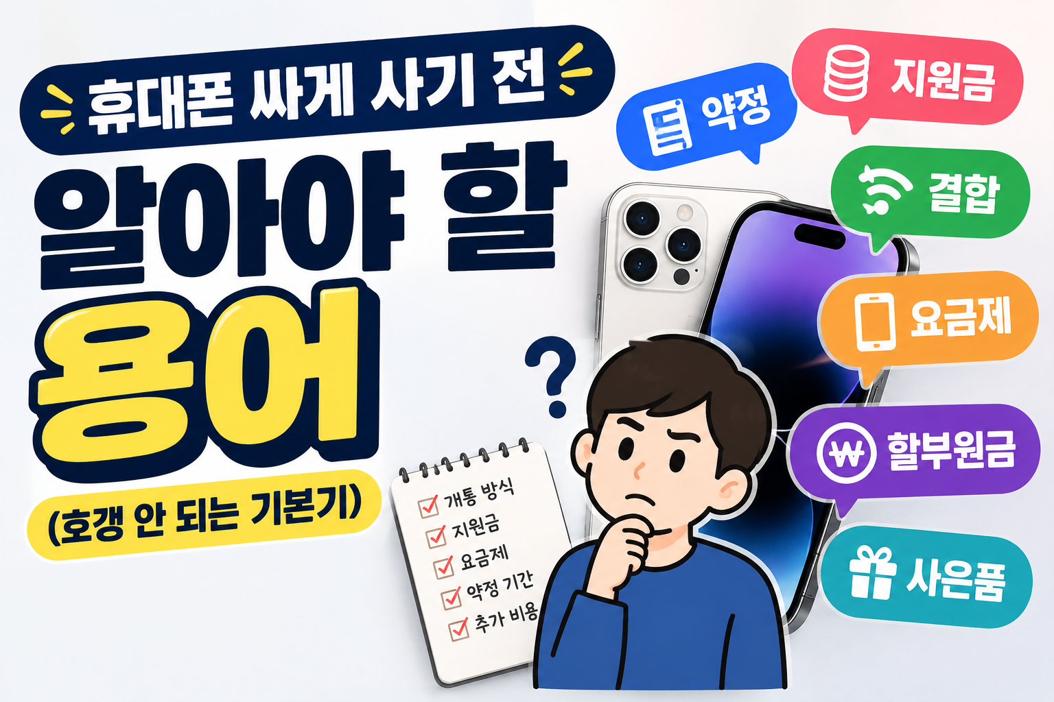 휴대폰 싸게 사기 전 알아야 할 용어 (호갱 안 되는 기본기)